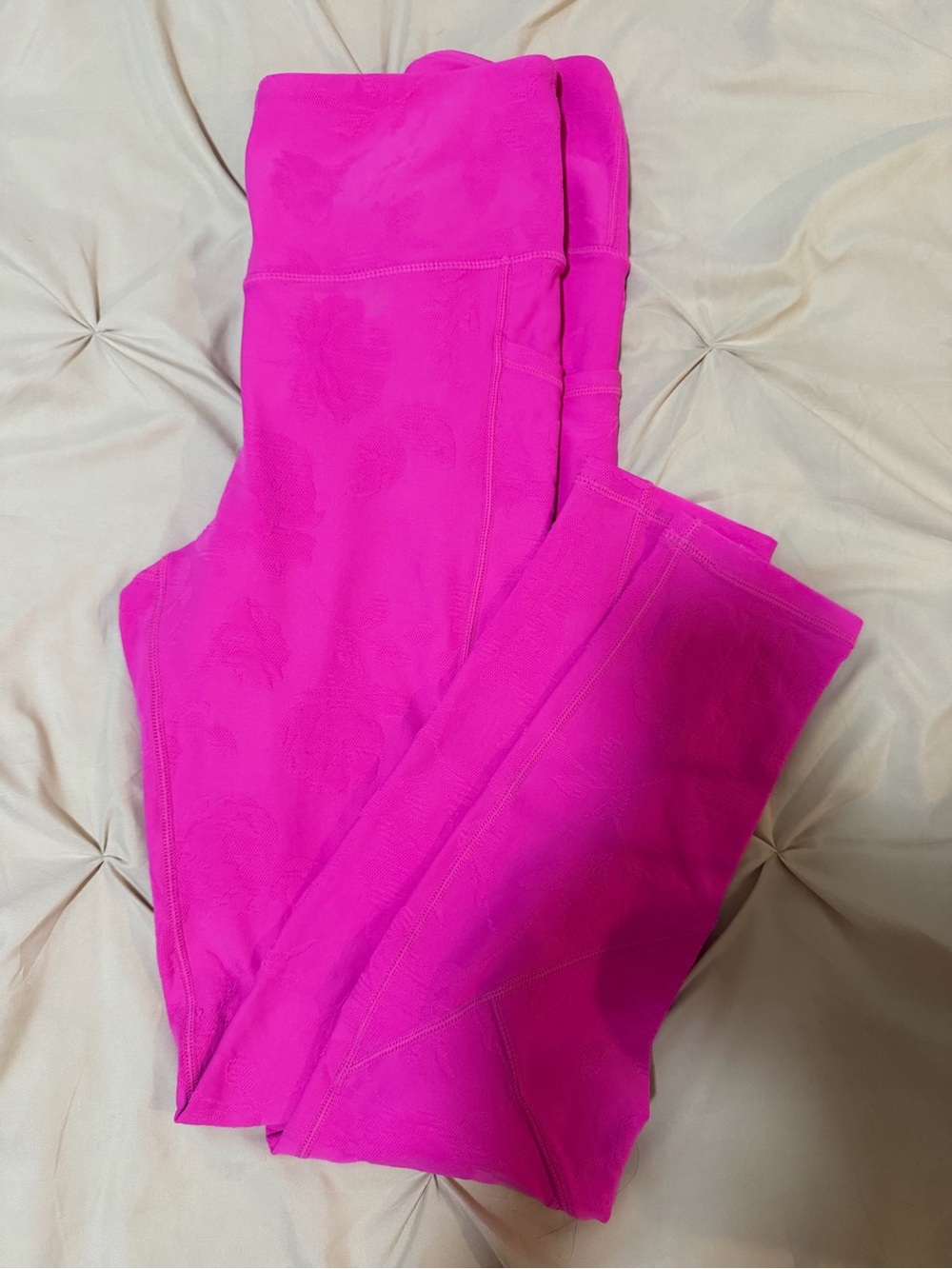 Mono B Hot Pink High-Rise Performance Leggings